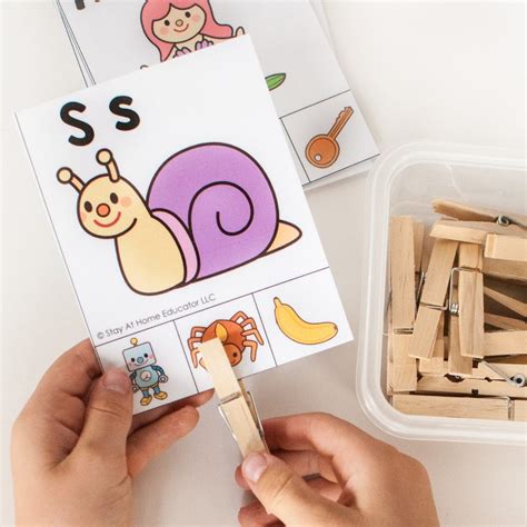 Beginning Sounds Clip Cards - Stay At Home Educator