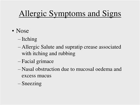 PPT - ALLERGIC RHINITIS PowerPoint Presentation, free download - ID:3148455