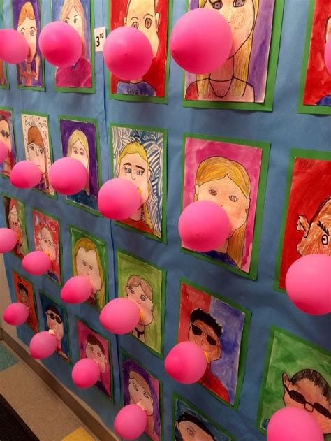 3rd grade bubble gum portraits – Artofit