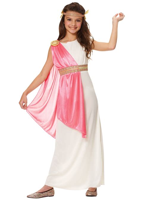 Ancient Roman Empress Girls Costume - Kids Roman Costumes | Goddess