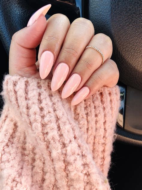 Light Pink Almond Nails