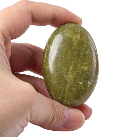 Pedras de Jade Verde Natural Polidas para Alívio da Ansiedade