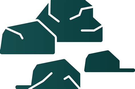 rock vector icon design  vector art  vecteezy