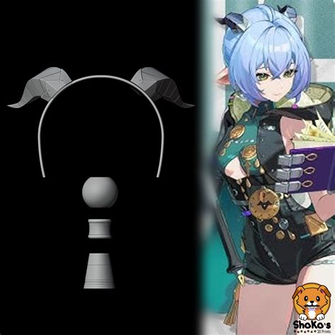 🤘 Lucia - Horns and Hair Accesories - Zenless Zone Zero ZZZ Cosplay