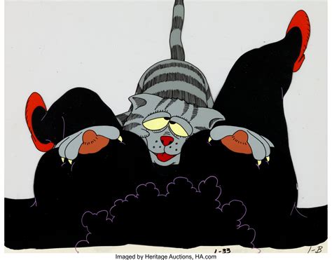 Fritz the Cat Fritz and Big Bertha Production Cel Setup (Ralph | Lot ...