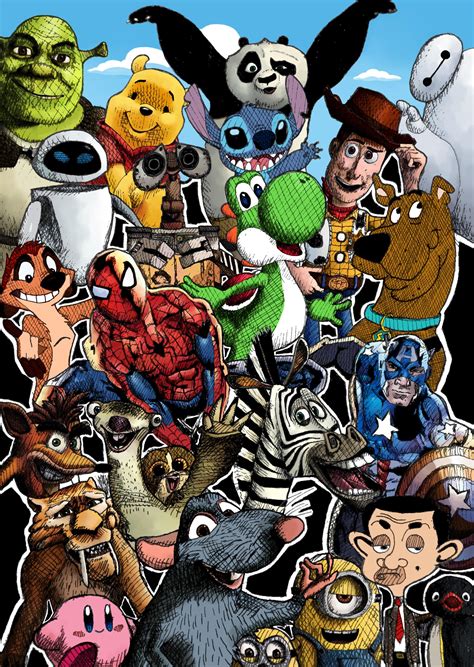 My favourite childhood characters!! (90+ hours/2 months) : r/ZHCSubmissions