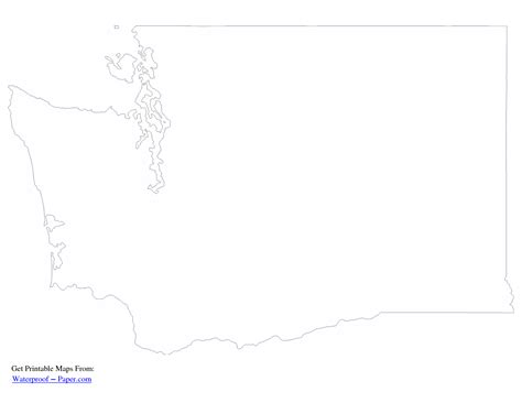 Washington State Outline Vector at GetDrawings | Free download