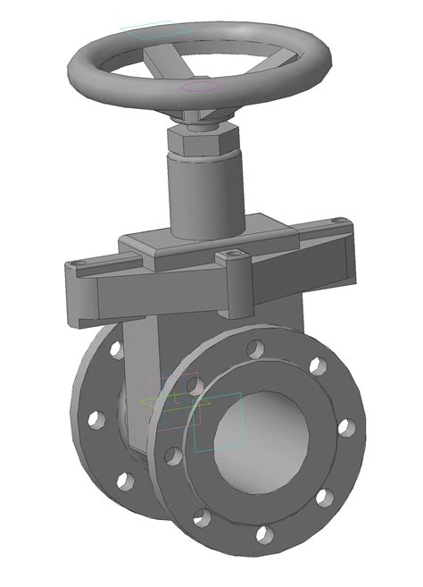 Задвижка Ду100 - Чертежи, 3D Модели, Проекты, Гидравлика и пневматика