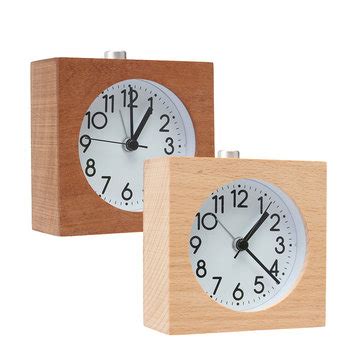 Table LED Desk Wood Alarm Clock - Dealley