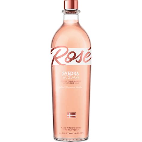 SVEDKA Rose Flavored Vodka, 1 L Bottle, 60 Proof | Vodka | Festival ...