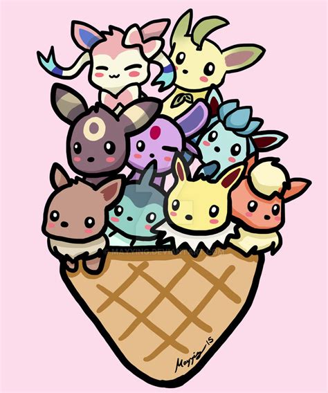 Eevee Evolution Ice Cream by Mayying on DeviantArt