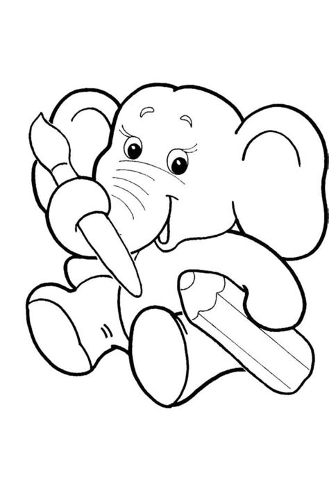 Desenhos para Colorir para crianças de 3 anos. Imprima gratuitamente