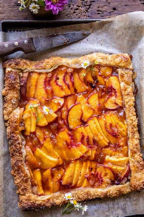 Easy Ginger Peach Galette. - Half Baked Harvest