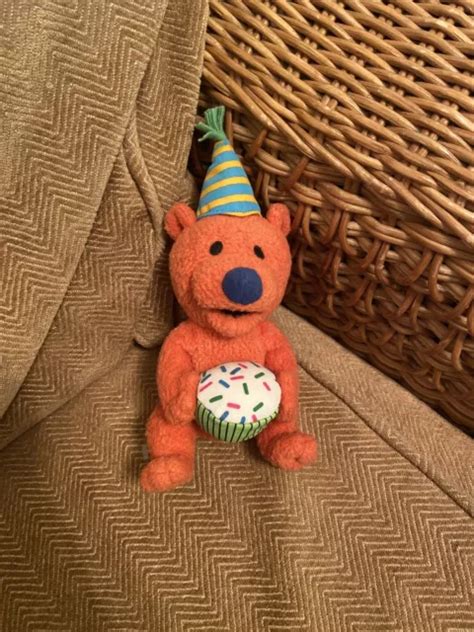 BEAR IN THE Big Blue House Ojo Plush Soft Toy Holding Birthday Cake (a6 ...