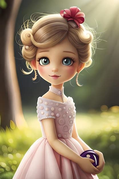 Un personaje de dibujos animados con grandes ojos azules se sienta en ...