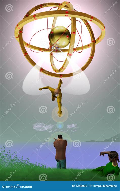 The Close Encounter stock illustration. Illustration of civilization ...