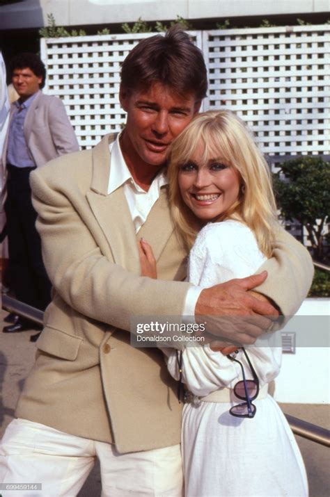 Catherine Hickland , with Jan-Michael Vincent from publicity shoot