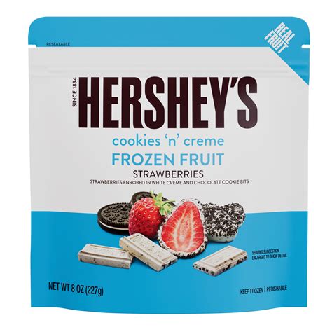 Hershey’s Cookies ‘N’ Creme Frozen Fruit Strawberries, 8oz - Walmart.com
