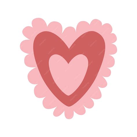 Premium Vector | Vector illustration Lacy heart isolated on white
