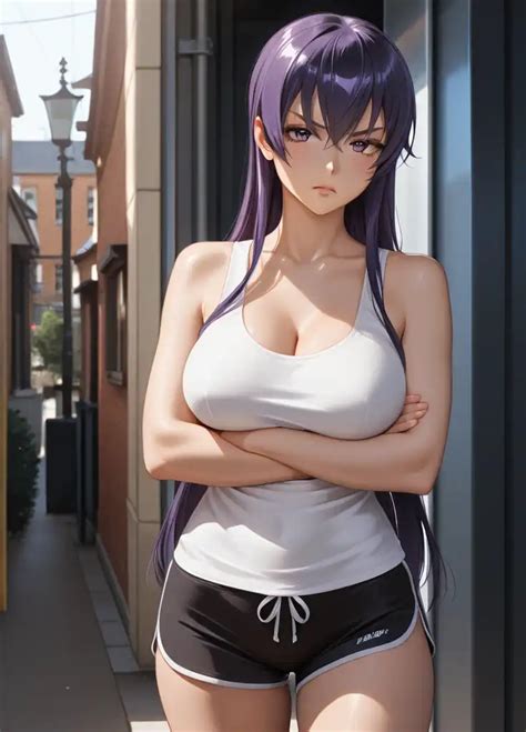 hsotd saeko busujima ai art pixai