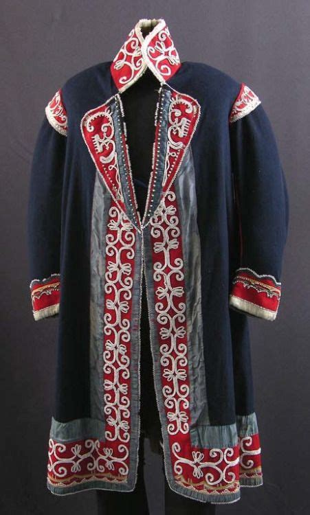 Mi’kmaq Ceremonial Robes 1825. Wool broadcloth, silk ribbon appliqué ...