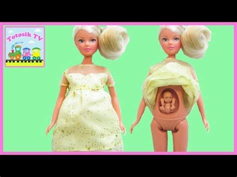 Беременная кукла Штеффи кукла обзор Pregnant Steffi doll unboxing ...