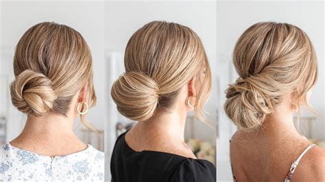bun hairstyles step  step