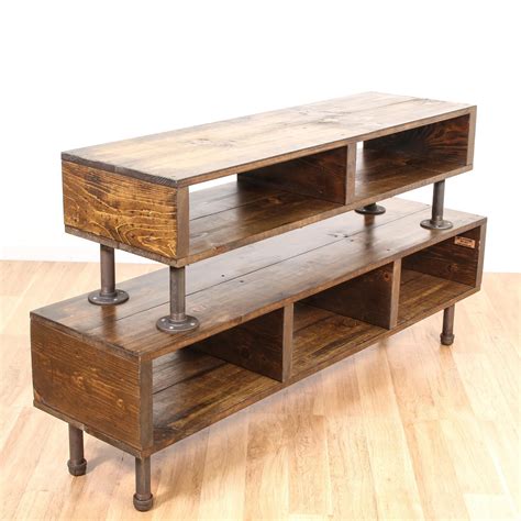 Industrial Entertainment Center, Industrial Tv Stand, Entertainment Center Repurpose, Diy ...