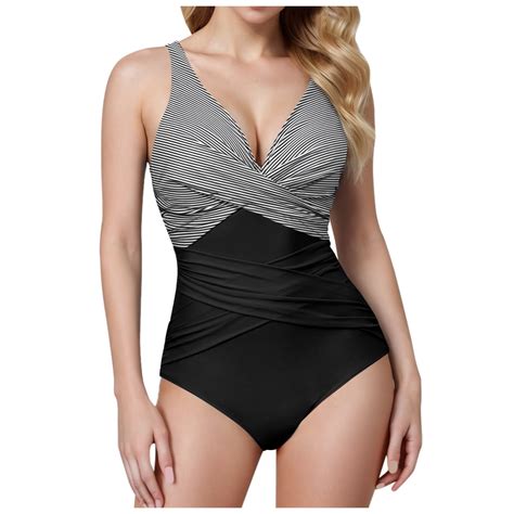 Bjutir One Piece Swimsuit Women Sexy 1 Piece Bathing Suit Summer Retro