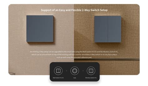 Smart Wall Switch H1 EU（With Neutral）- Grey - Aqara