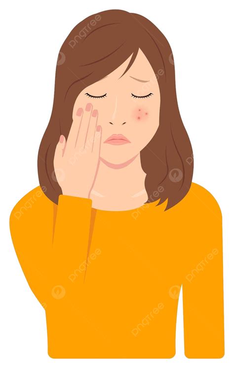Illustrated Vector Of A Young Woman Expressing Hand Gestures And