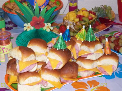 Luau Party Foods | Luau party food, Luau food, Luau party