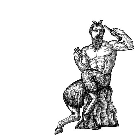 Pan Satyr Drawing by Karl Addison - Fine Art America