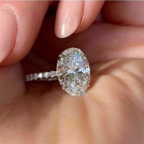 ctw classic oval engagement ring solitaire ring oval cut hidden
