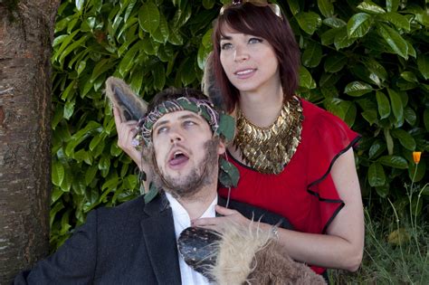 Luke Sayler as Bottom and Gina Marie Russell as Titania in the