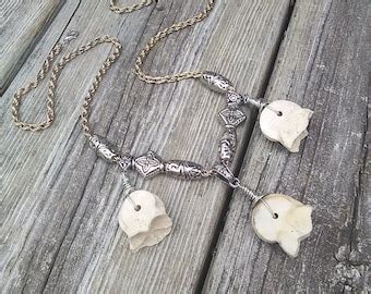 Bone Necklace Real animal Bone jewelry Ladies by FireStormBones