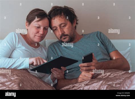 Husband wife in bedroom hi-res stock photography and images - Alamy