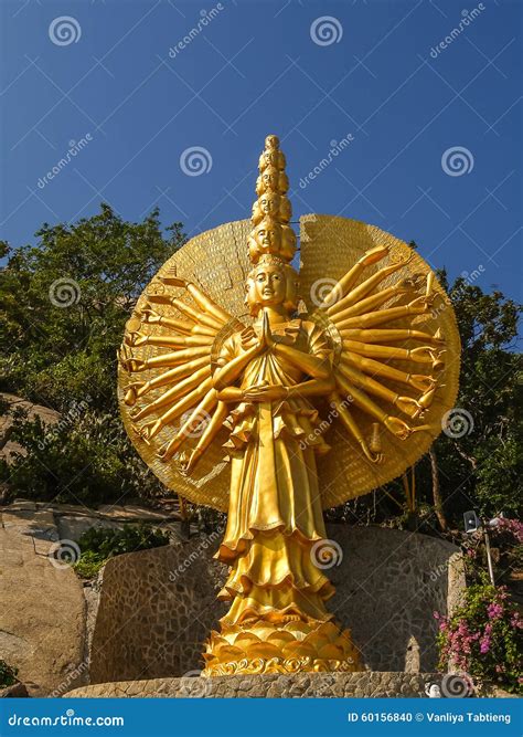 Goddess of Mercy with Thousand of Hand Stock Photo - Image of buddha