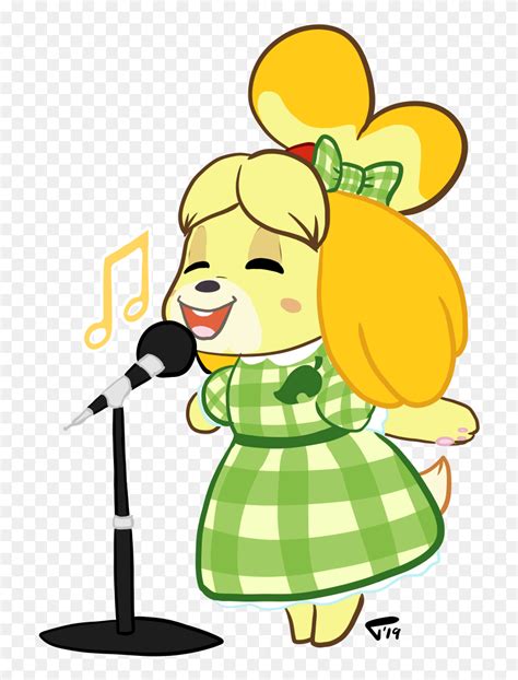 Animal Crossing Isabelle Singing Clipart , Png Download - Animal ...