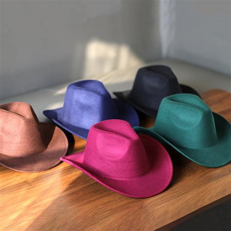 shenmeida cowboy hat solid color wild cowboy hat  men  women