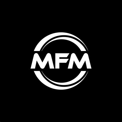 diseño de logotipo de letra mfm en ilustración. logotipo vectorial
