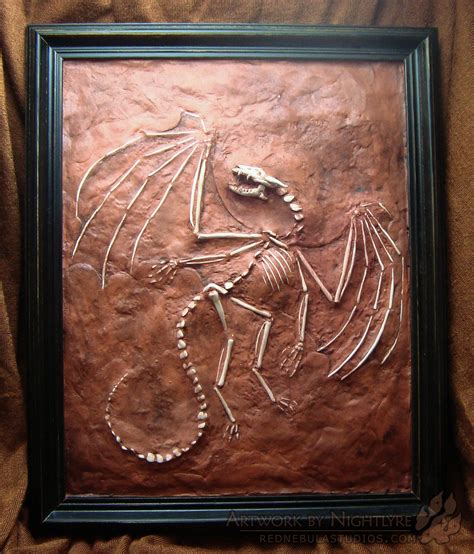 Dragon Fossil Sculpture | Artwork | Red Nebula Studios