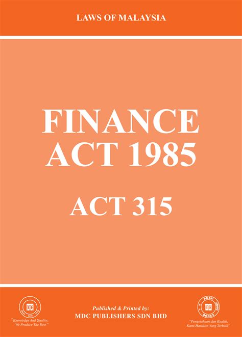 laws  malaysia finance act