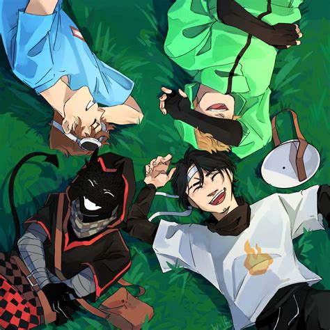 Download Vibrant Four Dream Team Characters Graphic Illustration