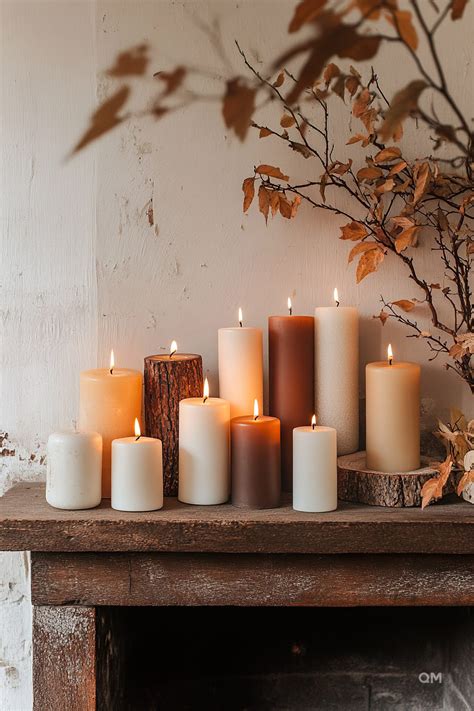 Fall Mantel Decor Ideas: Fireplace Focus - Quiet Minimal