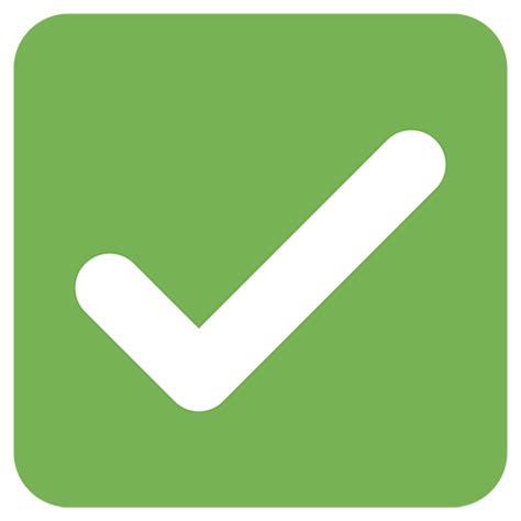 Verified Check Mark Emoji