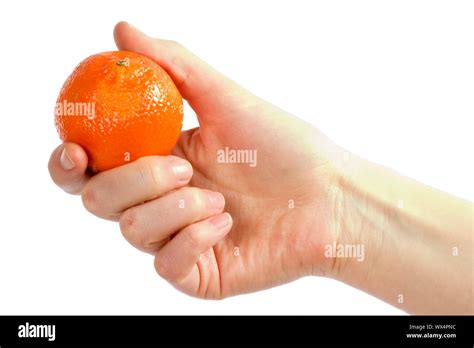 orange  hand stock photo alamy