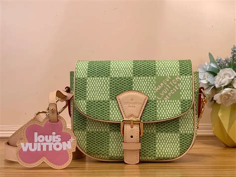 LV Montsouris 綠色棋盤格女士郵差包-N40665 - ST朵朵包-高仿包包│高仿精品包包│頂級A貨精品│高仿LV │高仿 ...