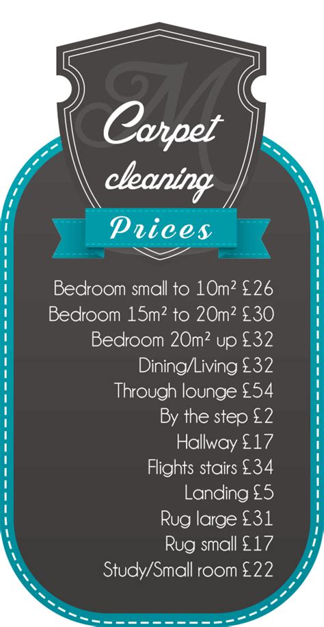 Prices - Manchester Carpet Cleaning
