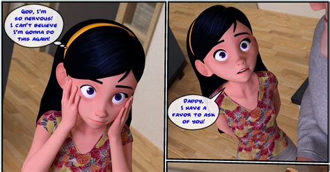 3D computer graphics, loli, Violet Parr / Parr family secrets 2-18 - pixiv